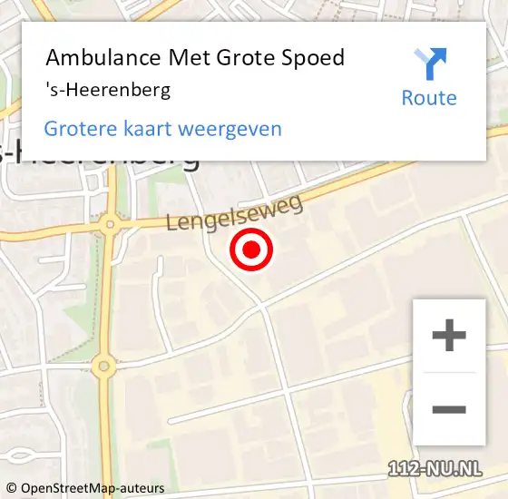 Locatie op kaart van de 112 melding: Ambulance Met Grote Spoed Naar 's-Heerenberg op 27 april 2024 11:28