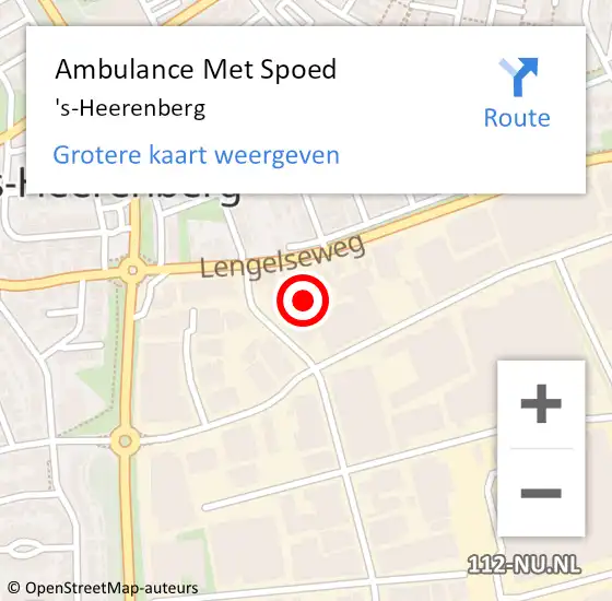 Locatie op kaart van de 112 melding: Ambulance Met Spoed Naar 's-Heerenberg op 2 mei 2024 18:15