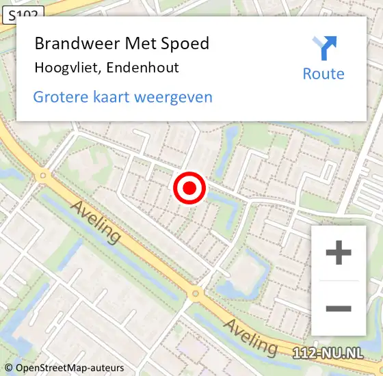 Locatie op kaart van de 112 melding: Brandweer Met Spoed Naar Hoogvliet, Endenhout op 8 mei 2024 23:43