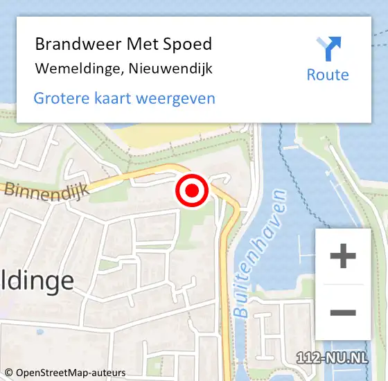 Locatie op kaart van de 112 melding: Brandweer Met Spoed Naar Wemeldinge, Nieuwendijk op 5 juni 2021 20:45