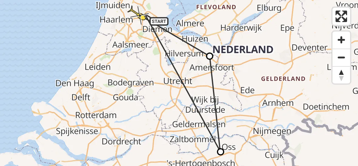 Traumahelikopter Naar Amsterdam Heliport Februari