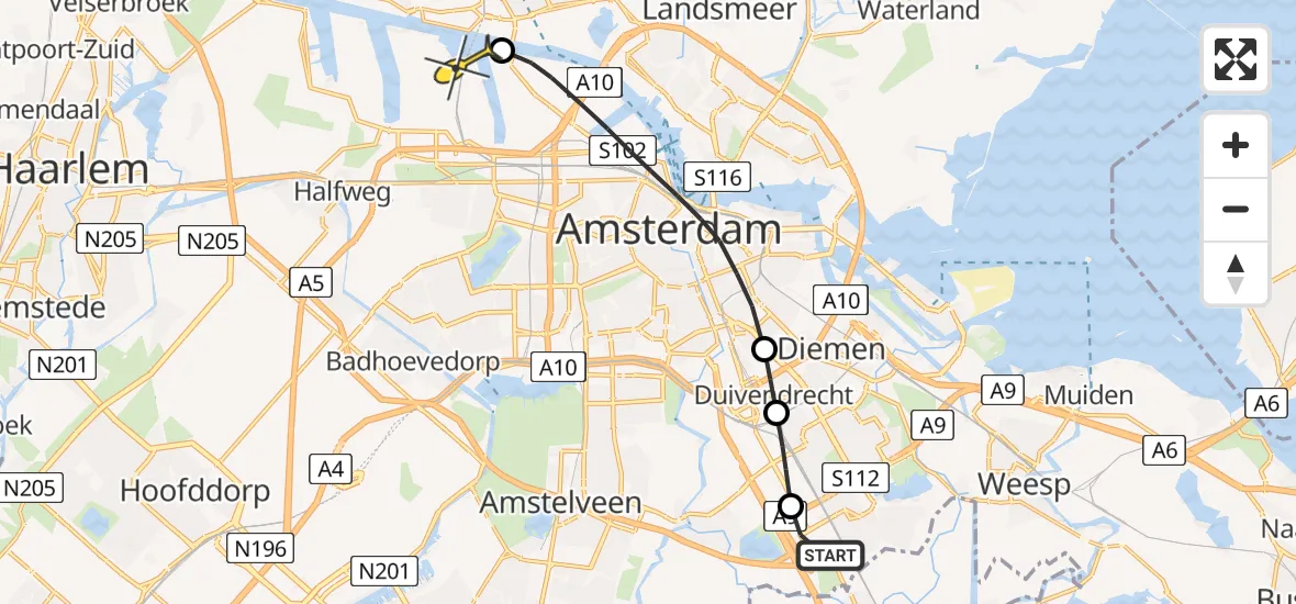 Traumahelikopter Naar Amsterdam Heliport April Nu Nl