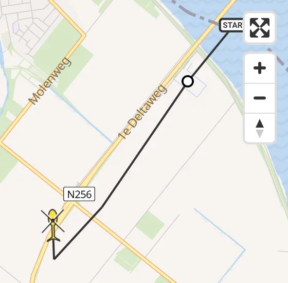 Vlucht Traumahelikopter PH-UMC van Zierikzee naar Kats op woensdag 8 mei 2024 12:35