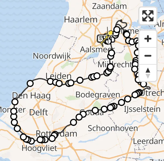 Vlucht Politiehelikopter PH-PXF van Schiphol naar Schiphol op donderdag 9 mei 2024 7:26