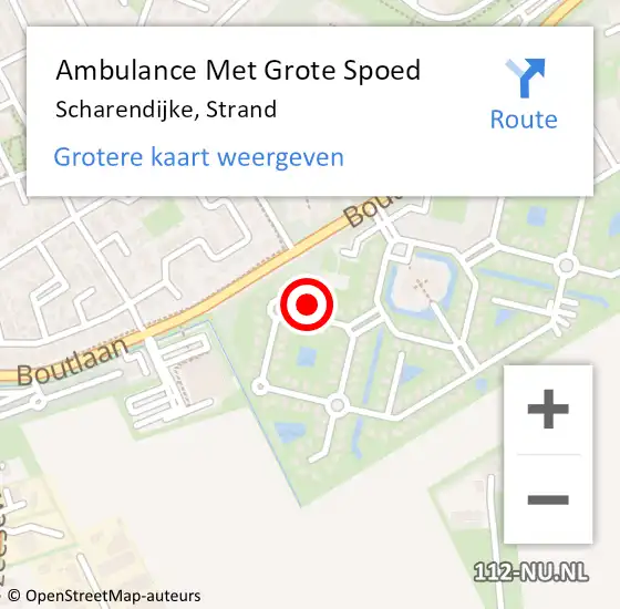 Locatie op kaart van de 112 melding: Ambulance Met Grote Spoed Naar Scharendijke, Strand op 7 juni 2021 17:32