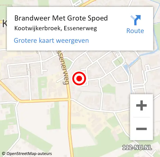 Locatie op kaart van de 112 melding: Brandweer Met Grote Spoed Naar Kootwijkerbroek, Essenerweg op 8 juni 2021 05:53