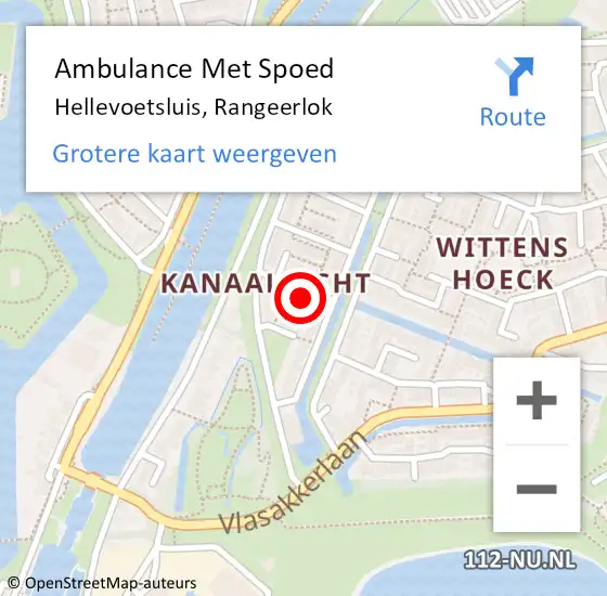 Locatie op kaart van de 112 melding: Ambulance Met Spoed Naar Hellevoetsluis, Rangeerlok op 8 juni 2021 18:26