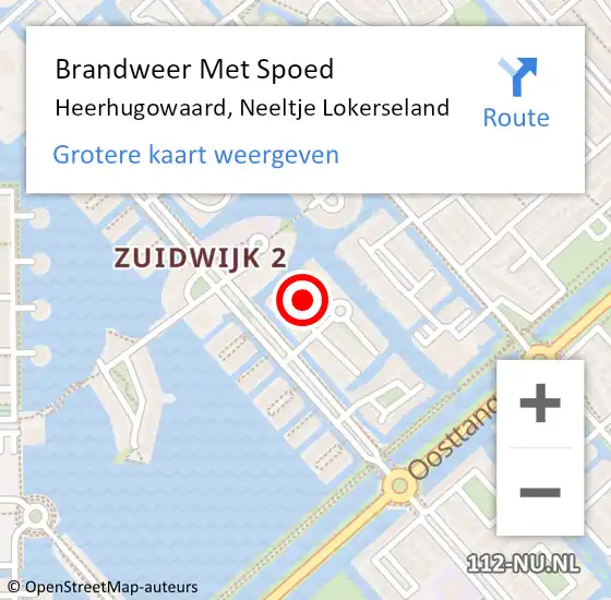 Locatie op kaart van de 112 melding: Brandweer Met Spoed Naar Heerhugowaard, Neeltje Lokerseland op 8 juni 2021 22:28