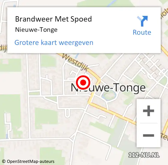 Locatie op kaart van de 112 melding: Brandweer Met Spoed Naar Nieuwe-Tonge op 10 juni 2021 00:35