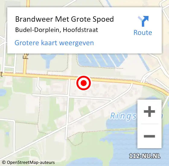 Locatie op kaart van de 112 melding: Brandweer Met Grote Spoed Naar Budel-Dorplein, Hoofdstraat op 10 juni 2021 16:44