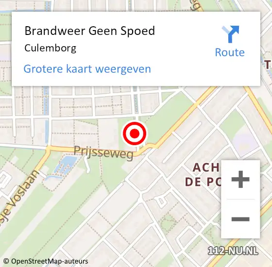 Locatie op kaart van de 112 melding: Brandweer Geen Spoed Naar Culemborg op 11 juni 2021 08:42