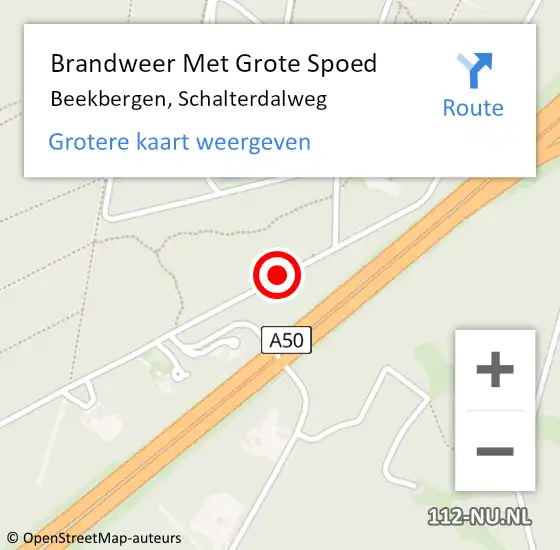 Locatie op kaart van de 112 melding: Brandweer Met Grote Spoed Naar Beekbergen, Schalterdalweg op 11 juni 2021 14:10