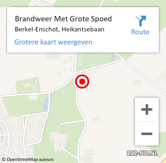 Locatie op kaart van de 112 melding: Brandweer Met Grote Spoed Naar Berkel-Enschot, Heikantsebaan op 12 juni 2021 15:44