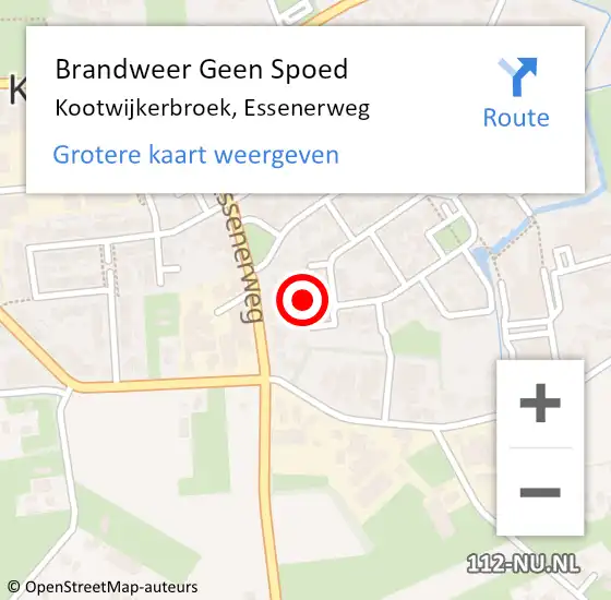 Locatie op kaart van de 112 melding: Brandweer Geen Spoed Naar Kootwijkerbroek, Essenerweg op 12 juni 2021 17:35