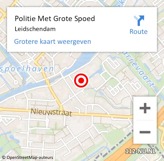 Locatie op kaart van de 112 melding: Politie Met Grote Spoed Naar Voorburg op 13 juni 2021 16:54