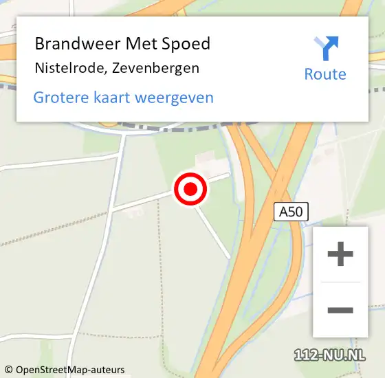 Locatie op kaart van de 112 melding: Brandweer Met Spoed Naar Nistelrode, Zevenbergen op 13 juni 2021 17:51