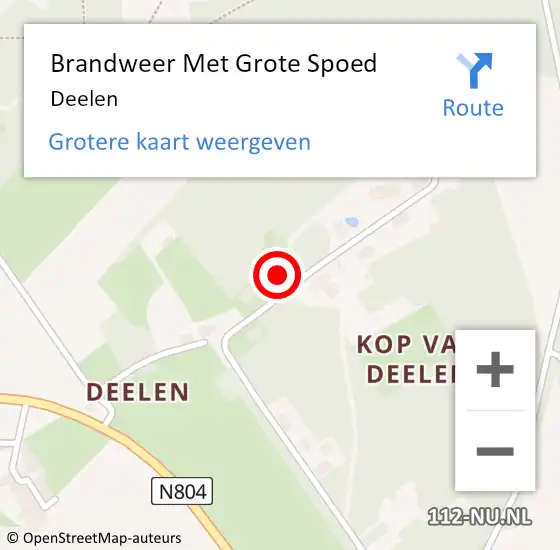 Locatie op kaart van de 112 melding: Brandweer Met Grote Spoed Naar Deelen op 14 juni 2021 14:51