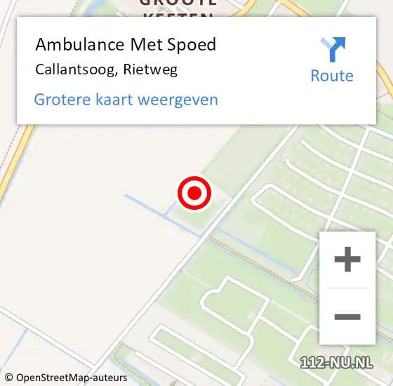 Locatie op kaart van de 112 melding: Ambulance Met Spoed Naar Callantsoog, Strandslag Callantsoog op 14 juni 2021 19:56