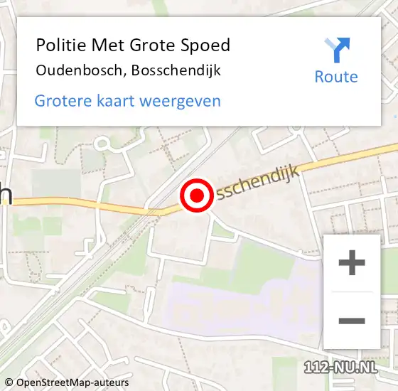 Locatie op kaart van de 112 melding: Politie Met Grote Spoed Naar Oudenbosch, Bosschendijk op 14 juni 2021 20:00