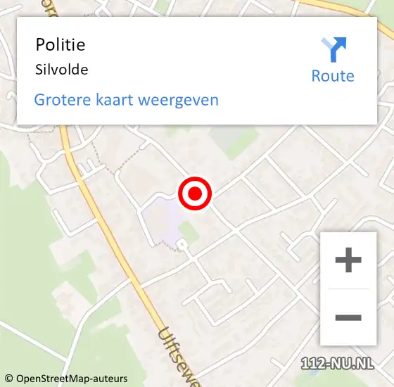 Locatie op kaart van de 112 melding: Politie Silvolde op 15 juni 2021 05:25