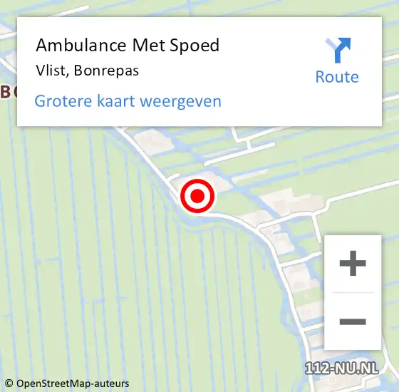 Locatie op kaart van de 112 melding: Ambulance Met Spoed Naar Bonrepas op 15 juni 2021 08:22