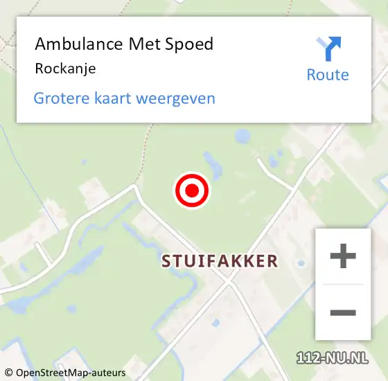Locatie op kaart van de 112 melding: Ambulance Met Spoed Naar Rockanje op 15 juni 2021 09:38