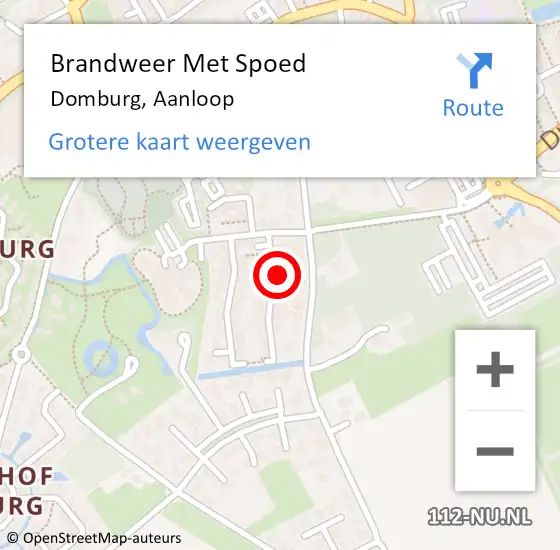 Locatie op kaart van de 112 melding: Brandweer Met Spoed Naar Domburg, Aanloop op 15 juni 2021 11:00