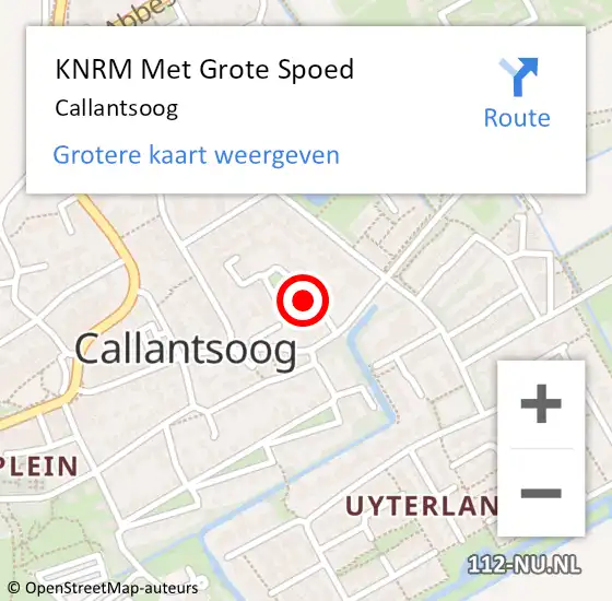 Locatie op kaart van de 112 melding: KNRM Met Grote Spoed Naar Callantsoog op 16 juni 2021 15:57