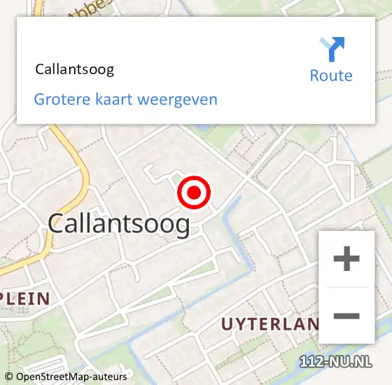Locatie op kaart van de 112 melding:  Callantsoog op 16 juni 2021 16:04