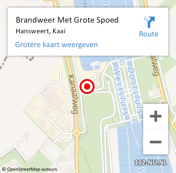 Locatie op kaart van de 112 melding: Brandweer Met Grote Spoed Naar Hansweert, Kaai op 17 juni 2021 01:32