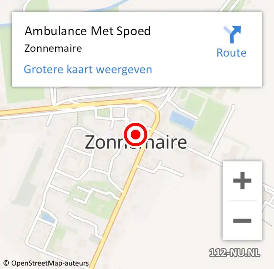 Locatie op kaart van de 112 melding: Ambulance Met Spoed Naar Zonnemaire op 17 juni 2021 05:53