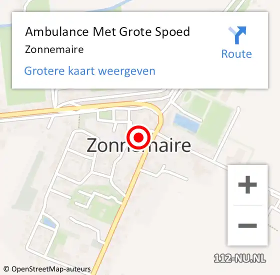 Locatie op kaart van de 112 melding: Ambulance Met Grote Spoed Naar Zonnemaire op 17 juni 2021 05:55