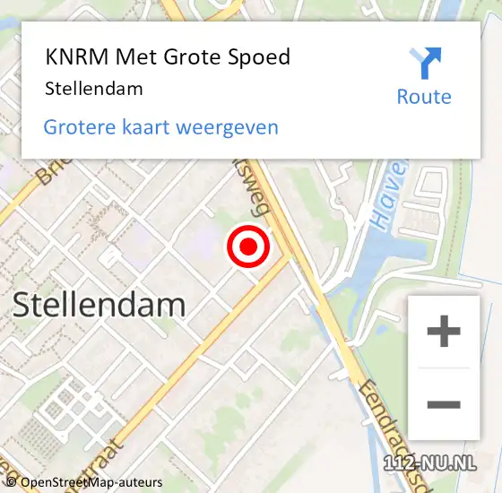 Locatie op kaart van de 112 melding: KNRM Met Grote Spoed Naar Stellendam op 17 juni 2021 08:57