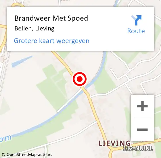 Locatie op kaart van de 112 melding: Brandweer Met Spoed Naar Beilen, Lieving op 17 juni 2021 17:35