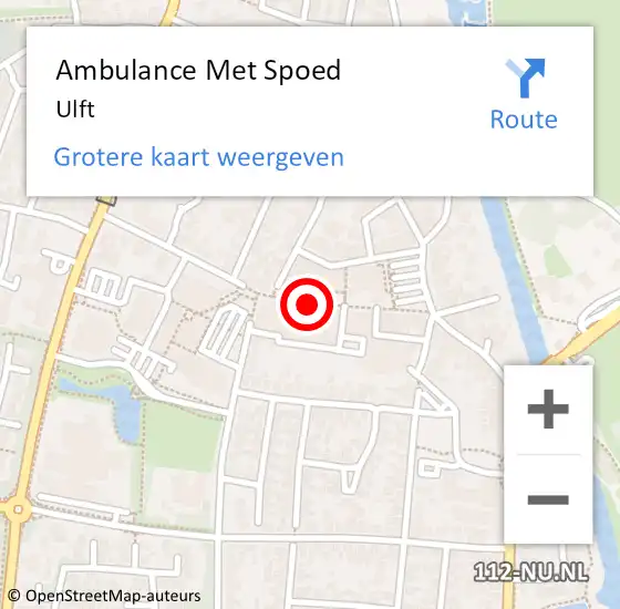 Locatie op kaart van de 112 melding: Ambulance Met Spoed Naar Ulft op 18 juni 2021 10:56