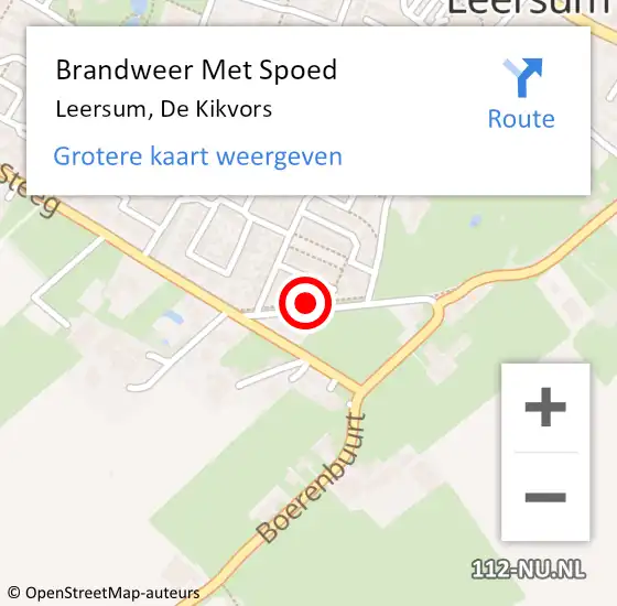 Locatie op kaart van de 112 melding: Brandweer Met Spoed Naar Leersum, De Kikvors op 18 juni 2021 17:25