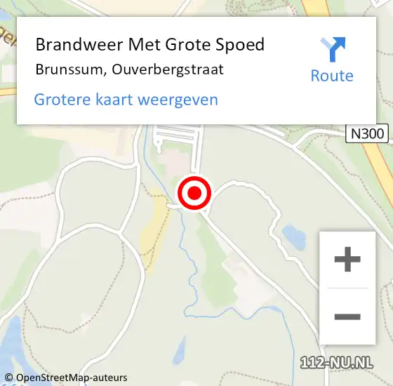 Locatie op kaart van de 112 melding: Brandweer Met Grote Spoed Naar Brunssum, Ouverbergstraat op 18 juni 2021 22:00