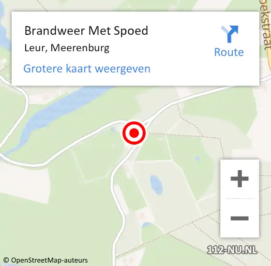 Locatie op kaart van de 112 melding: Brandweer Met Spoed Naar Leur, Meerenburg op 19 juni 2021 00:50