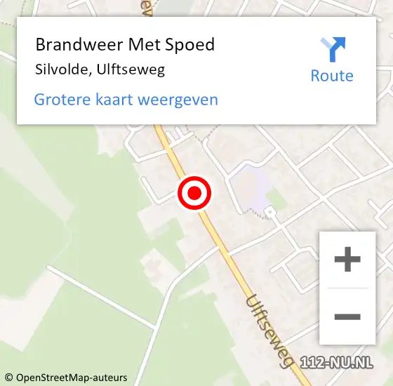 Locatie op kaart van de 112 melding: Brandweer Met Spoed Naar Silvolde, Ulftseweg op 19 juni 2021 11:16