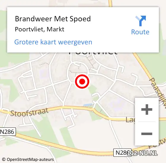 Locatie op kaart van de 112 melding: Brandweer Met Spoed Naar Poortvliet, Markt op 19 juni 2021 15:22