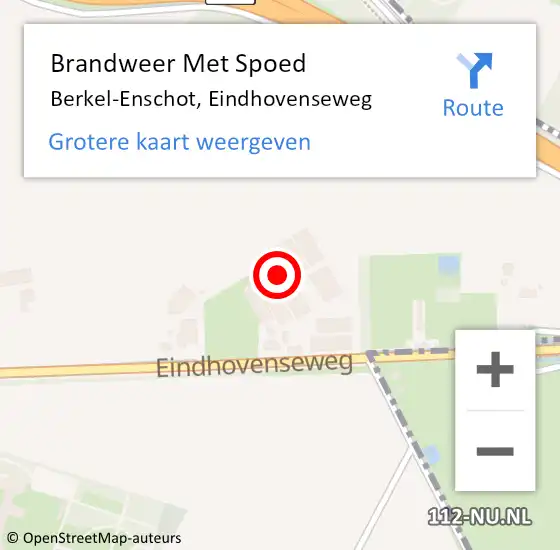 Locatie op kaart van de 112 melding: Brandweer Met Spoed Naar Berkel-Enschot, Eindhovenseweg op 20 juni 2021 01:39