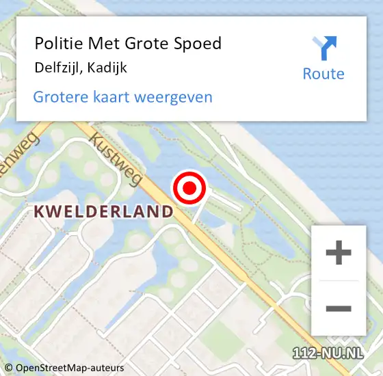 Locatie op kaart van de 112 melding: Politie Met Grote Spoed Naar Delfzijl, Kadijk op 20 juni 2021 14:08