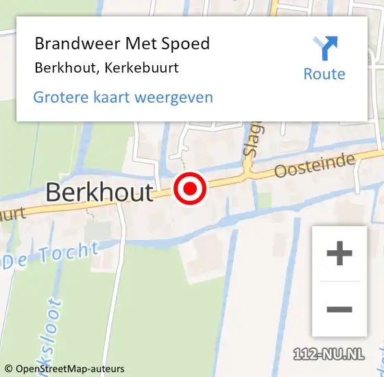 Locatie op kaart van de 112 melding: Brandweer Met Spoed Naar Berkhout, Kerkebuurt op 20 juni 2021 14:39