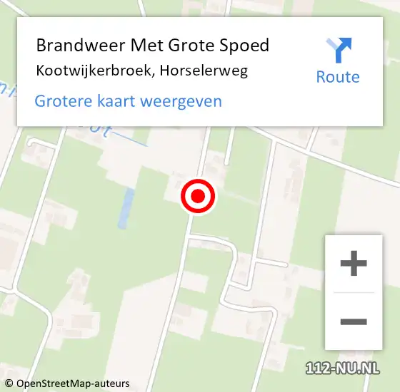 Locatie op kaart van de 112 melding: Brandweer Met Grote Spoed Naar Kootwijkerbroek, Horselerweg op 21 juni 2021 10:00