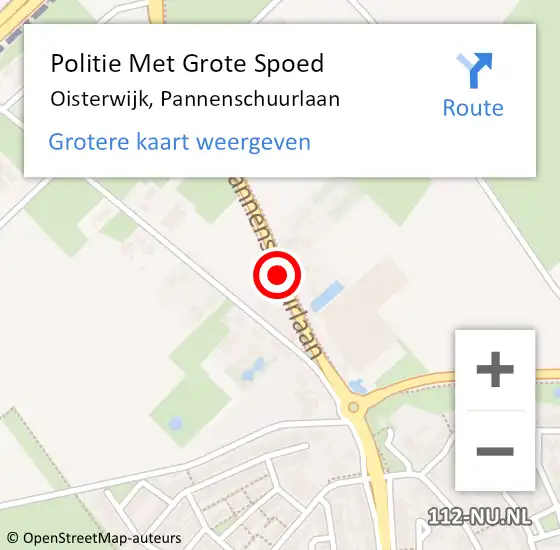 Locatie op kaart van de 112 melding: Politie Met Grote Spoed Naar Oisterwijk, Pannenschuurlaan op 22 juni 2021 16:12