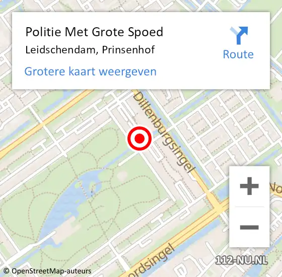 Locatie op kaart van de 112 melding: Politie Met Grote Spoed Naar Leidschendam, Prinsenhof op 22 juni 2021 21:26