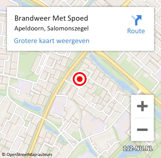 Locatie op kaart van de 112 melding: Brandweer Met Spoed Naar Apeldoorn, Salomonszegel op 23 juni 2021 17:13