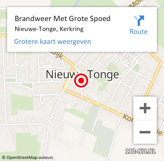 Locatie op kaart van de 112 melding: Brandweer Met Grote Spoed Naar Nieuwe-Tonge, Kerkring op 23 juni 2021 22:06