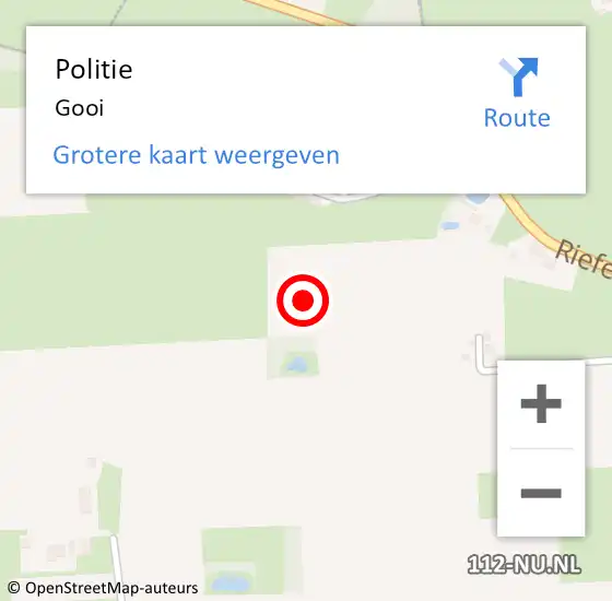 Locatie op kaart van de 112 melding: Politie Gooi op 14 juni 2014 12:24