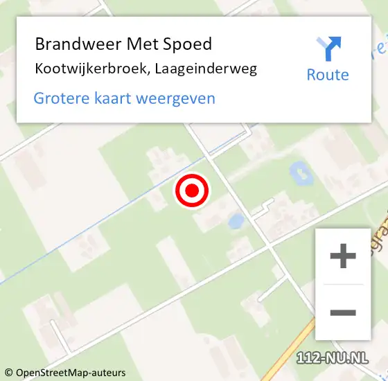 Locatie op kaart van de 112 melding: Brandweer Met Spoed Naar Kootwijkerbroek, Laageinderweg op 26 juni 2021 16:31